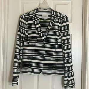 Loft casual blazer. Single breasted. Size S. Excellent condition. Striped.